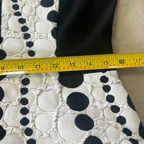 Joseph Ribkoff Fitted Textured Black & White Dotted Stretch Blazer Jacket - Picture 9 of 16